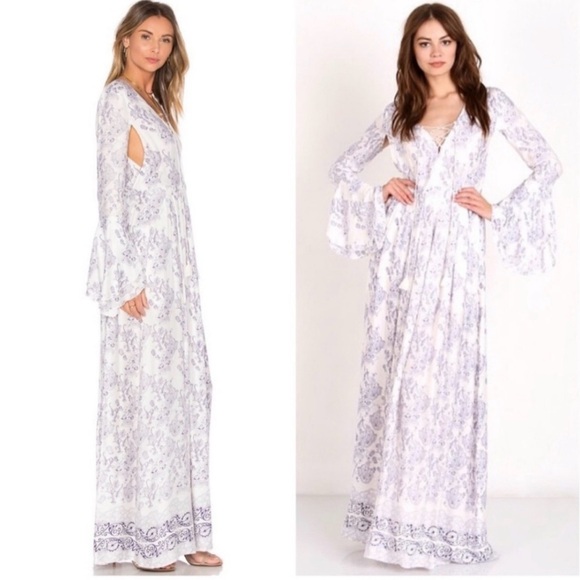 The Jetset Diaries Purple Floral Infinity Maxi Dress - Picture 3 of 5